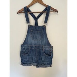 Express Women's Overall Shortalls  blue jean Size 4